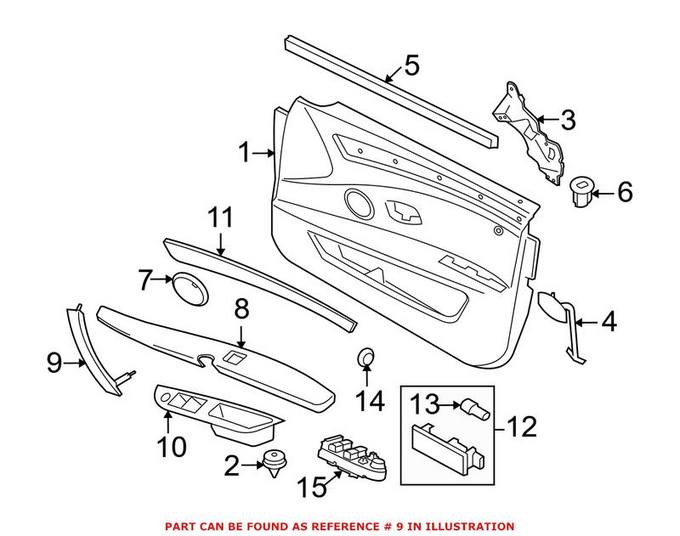 Interior Door Pull Handle = Front Passenger Side